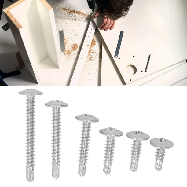 Tornillo Autoperforante, M4.2 104 Piezas Tornillos De Perforación Para Muebles