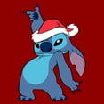 thumbnail image 2 of Womens Lilo & Stitch Cool Dancing Christmas Hat Stitch T Shirt, 2 of 5