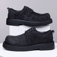 thumbnail image 2 of Men's Camel Suede Chunky Sole Casual Derby Shoes, 2 of 8