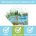 thumbnail image 4 of 96PCS Gone Fishing Plates and Napkins Party Supplies - Fishing Birthday Party Decorations Fishing Themed Disposable Paper Tableware Set Serves 24 Guests, 4 of 7
