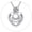 A Freshwater Pearl in White Gold, variant on MomentWish Moissanite Pearl Necklaces for Women,Simulated Diamond Necklace 925 Sterling Silver Christmas Anniversary Gifts for Her