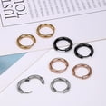 thumbnail image 4 of Aoanydony Silver Hoop Earrings for Women Unique Design Stainless Steel Glossy Durability Fashionable Lip Jewelry Accessories black 2.5*16mm, 4 of 6
