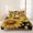 Yellow Black, variant on 3 Pieces King Quilt Set,Impressionist Rainbow Tree with Daisies Soft Bedding Sets with 1 Quilt & 2 Pillow Shams,Pastel Landscape Summer Bedspread Lightweight Coverlet Comforter for All Season