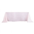 thumbnail image 2 of BalsaCircle 90" x 132" Blush Accordion Crinkle Taffeta Rectangular Tablecloth Reception, 2 of 8