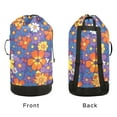 thumbnail image 4 of RMDQTR Durable Large Laundry Backpack with Drawstring Closure Ideal for Laundry Trips,Travel&Camping Realistic Floral Pattern, 4 of 7