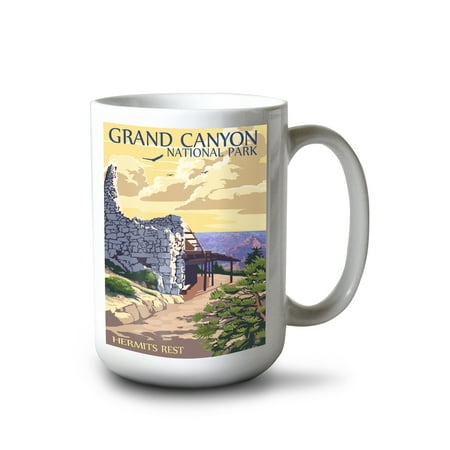 

15 fl oz Ceramic Mug Grand Canyon National Park Arizona Hermits Rest Dishwasher & Microwave Safe
