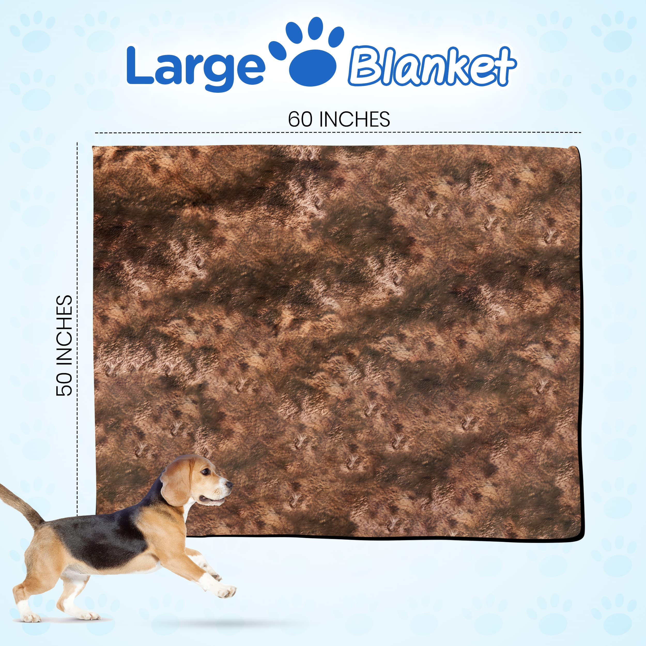 Paw Brands Dog Blanket Waterproof Cool Comfort Throw Blanket for Pets 60 x 50 inch