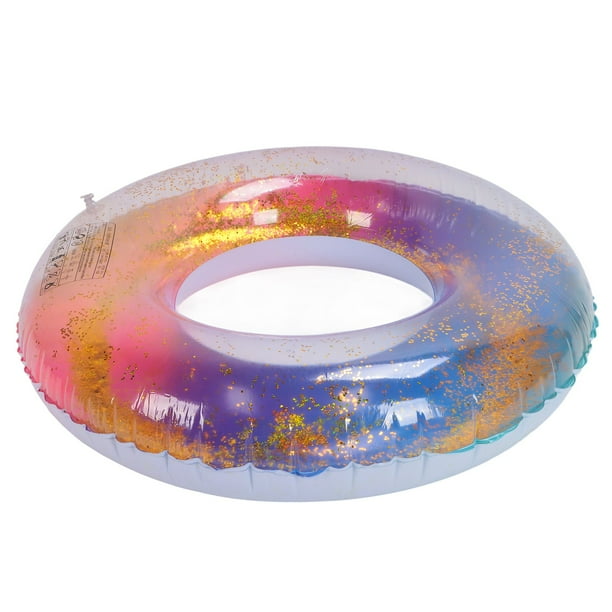 Anillos de natación con lentejuelas, anillos de natación de colores Anillos de natación con lentejuelas de colores brillantes Anillos de natación de PVC Características líderes en su clase