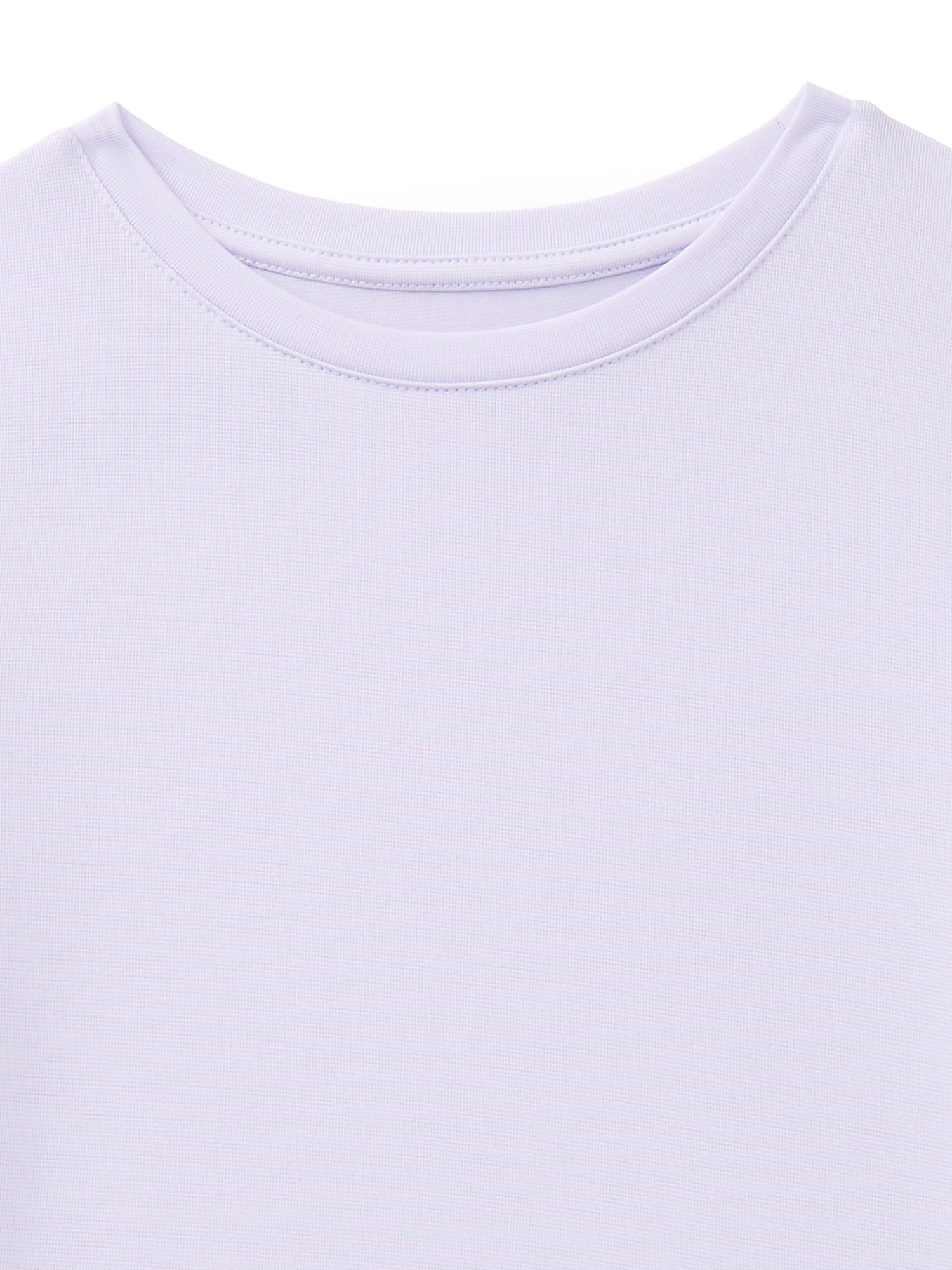 Athletic Works Girls Active Tee with Short Sleeves, Sizes 4-18 & Plus