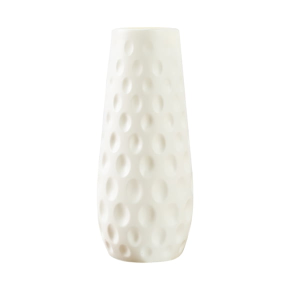 Eky Vase Miniature en Plastique au Design Européen pour Décoration de Salon, Durable et Facile à Nettoyer, Parfait pour de Petits Arrangements Floraux Frais, Design à Pois, 3,1 Pouces X 9,1 Pouces