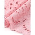 thumbnail image 5 of INSPIRE CHIC Lace Dress for Women's Eyelet Floral Sleeveless Summer Casual A Line Mini Dresses XS Pink, 5 of 6
