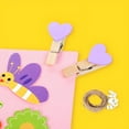 thumbnail image 4 of 10 PCS Heart Wooden Clothespins, Pink Mini Clothespins Photo Clips Small Decorative Wood Peg Pin Craft Clips for Wedding Party Hanging Pictures Postcard Display, 4 of 6