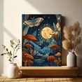 thumbnail image 6 of Cosmic Moth and Mushroom Wall Art Canvas Print， Mystical Night Sky Decor. Perfect for Living Room， Bedroom， Office， Dining Room， Gaming Room., 6 of 8