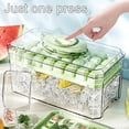 thumbnail image 3 of sunsanly Ice Cube Mold Tray with Lid Bin Ice Scoop 32 Cavity Ice Cube Maker for Freezer Easy Release DIY Ice Cube Tray for Whiskey Cocktail Coffee, 3 of 8