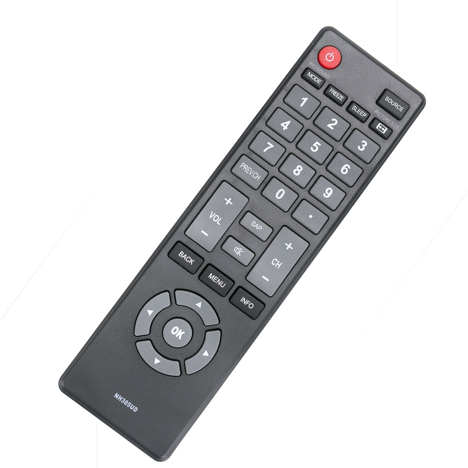 NH305UD Replacement Remote For Emerson TVs - Universal Control For LCD/HDTV Models