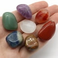thumbnail image 2 of Conjunto de siete chakras con aura natural, cristales mixtos, decoración del hogar, curación, colección de piedras preciosas pulidas, collar amuleto, 2 of 3
