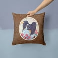 thumbnail image 2 of Carolines Treasures 7236PW1414 Papillon Fabric Decorative Pillow  14Hx14W multicolor, 2 of 4