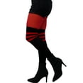 thumbnail image 3 of Red Opaque Full Footed Tights, Pantyhose for Women, 3 of 4