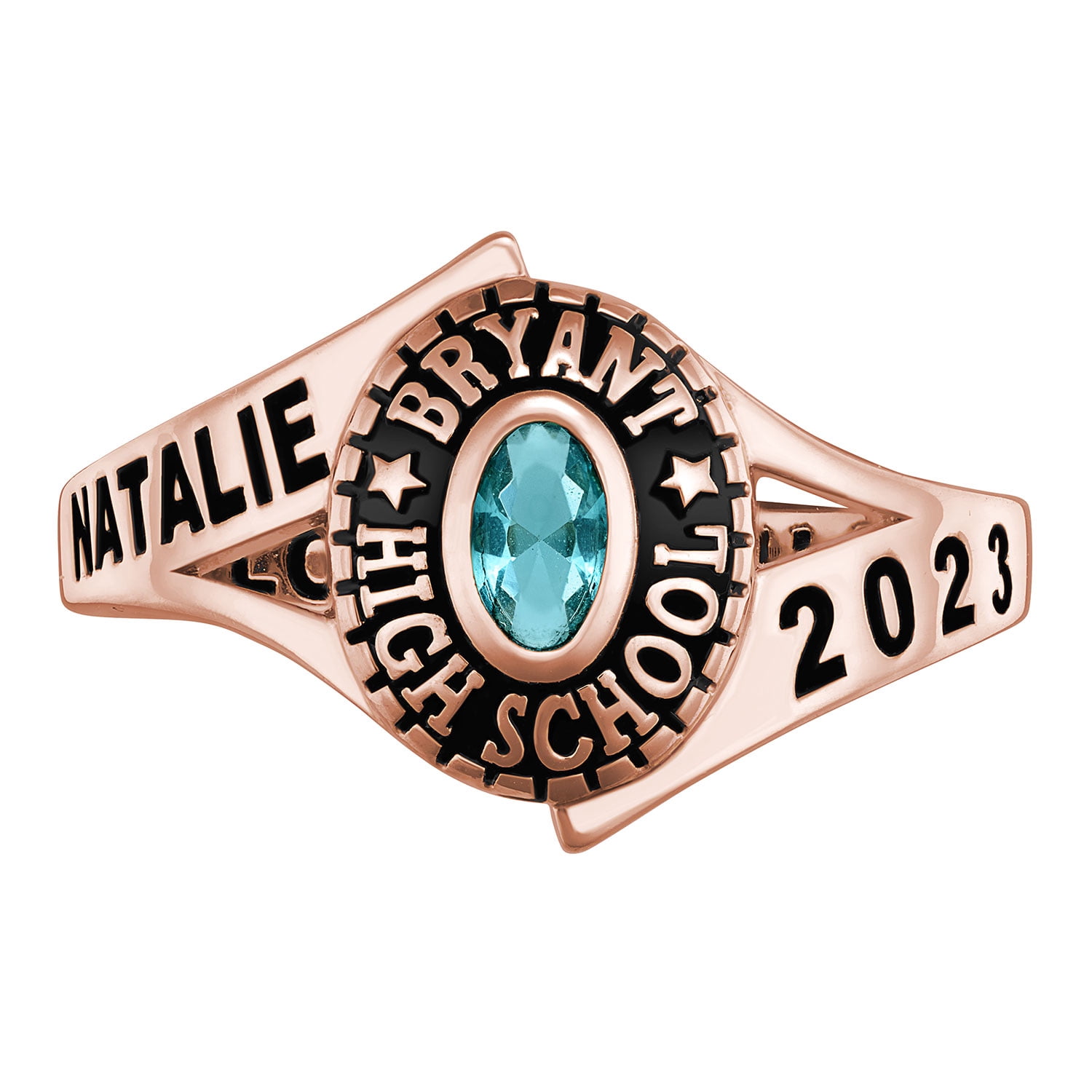 Order Now for 2025 Graduation, Freestyle Women's Birthstone Classic Class Ring, Personalized, High School or College Graduation
