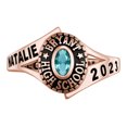 thumbnail image 2 of Order Now for 2025 Graduation, Freestyle Women's Birthstone Classic Class Ring, Personalized, High School or College Graduation, 2 of 5