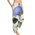 thumbnail image 2 of Haiem Vintage Flower Women's Pajama Pants Ultra Lightweight Pjs Bottoms Sleepwear Bottom Pants With Pocket Drawstring-Large, 2 of 9