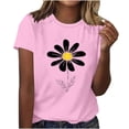 thumbnail image 2 of BUIGTTKLOP T-Shir for Women Short Sleeved Top Round Neck Tshirt Graphic Print Summer Tees 2026, 2 of 8