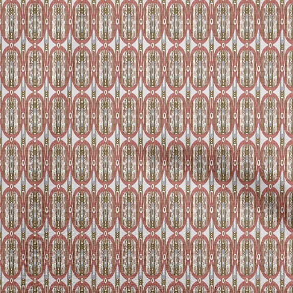 oneOone Georgette Viscose Tawny Brown Fabric Geometric Diy Clothing Quilting Fabric Print Fabric By Yard 42 Inch Wide