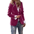 thumbnail image 2 of Pyhlmscde Women's Velvet Button Up Jacket, Womens Tops, Velvet Suit Women, Jackets for Women, 2 of 6