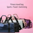 thumbnail image 6 of Small Gym Bag , Workout Bag for Sports and Weekend Getaway, with Shoe and Wet Clothes Compartments-Silver gray, 6 of 6