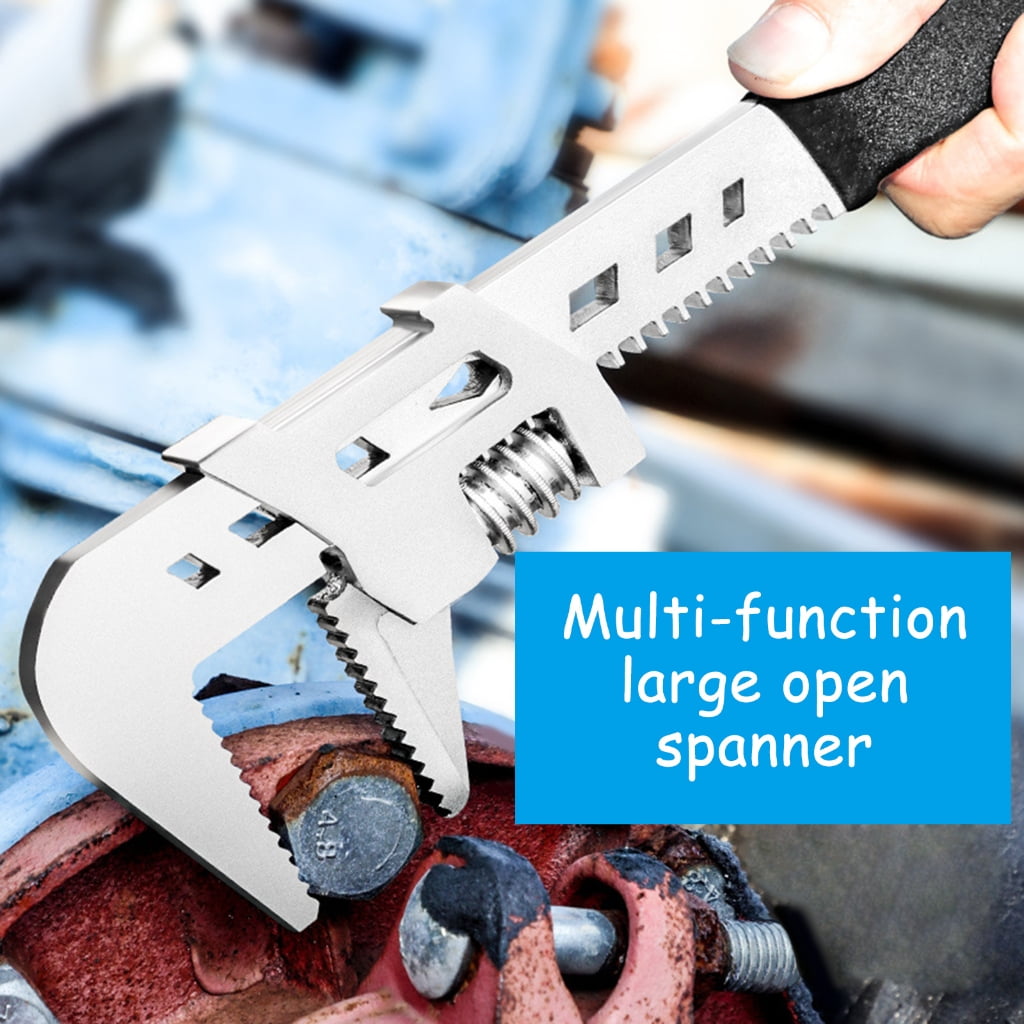 MOMOJIA Heavy Duty Adjustable Spanner Wrench Set with Comfortable Grip Handle for Various Fastener Size, Hard to Reach Fasteners