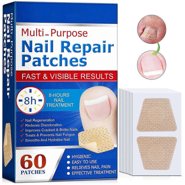 Nail Repair Patches, Nail Fungus Treatments, Split Nail Repair, Waterproof and Breathable Foot Care Nail Repair Extra Strong Toenail Patches