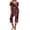 D, variant on Jamicy Cooling Pajamas for Women Summer Home Wear Women's Pajama Set Short Sleeve Shirt and Capri Pants Sleepwear Pjs Sets with Pockets