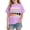 Purple, variant on Kids Funny T-Shirts Short Sleeve Back To School Printed Graphic Tee Shirts Boys Girls Crewneck Tops (7 Years, Blue #C)