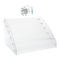 thumbnail image 3 of AURARMLET 1Pack Storage Rack Acrylic Riser Display Stand Clear Display Organizer for Office Use, 3 of 7