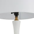 thumbnail image 4 of CosmoLiving by Cosmopolitan White Ceramic Room Table Lamp, 14" x 13" x 25", 4 of 8