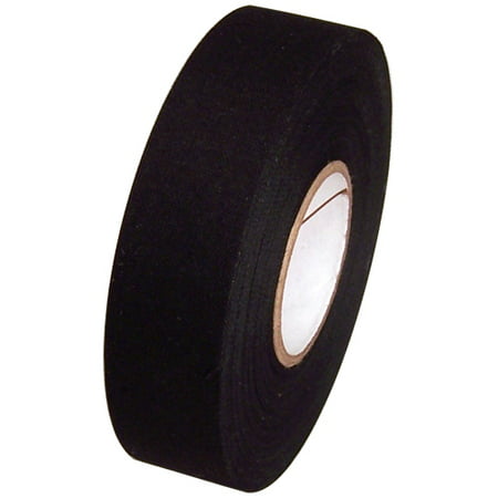 Black Cloth Hockey Stick Tape 1 inch x 25 yards (Best Hockey Stick Tape Job)