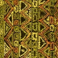 thumbnail image 1 of Ahgly Company Machine Washable Indoor Square Solid Yellow Modern Area Rugs, 6' Square, 1 of 4