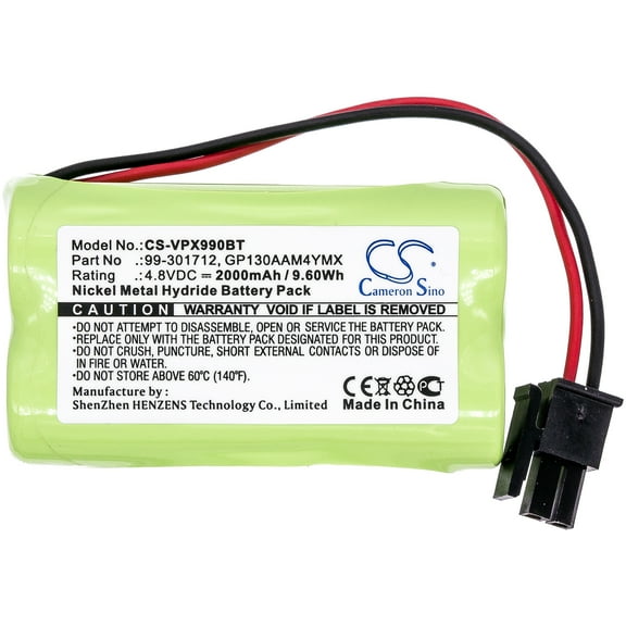 2000mAh Battery Replacement for Visonic PowerMaster 10 PowerMax 99-301712 Control Pan Powermax Express PowerMaxExpress Alarm Control 99-301712 GP130AAM4YMX GP230AAH4YMX