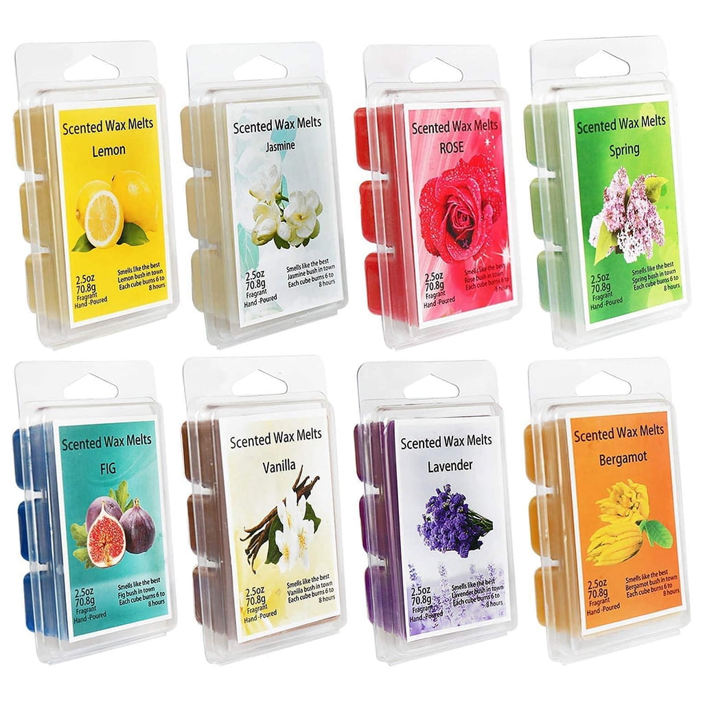Oasiva Soy Wax Melts, Scented Wax Cubes Natural Soy Wax Cubes for Wax Warmer, 8 Packs 6