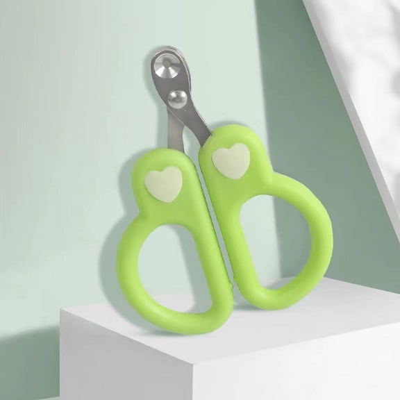 Safe and Precise Cat Nail Clippers with Special Hole Design - Protect Your Furry Friend's Nails. green