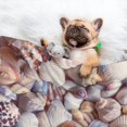 thumbnail image 3 of Naloa Sea Shells Dog Blanket, 3 Sizes Cat Blanket for Indoor Cats Large Medium Small Dog Gifts-Medium, 3 of 8