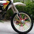 thumbnail image 2 of jiaping 3x36 Pieces Universal Motocross Wheel Rim Spoke Wraps Skins Cover Light Yellow, 2 of 9