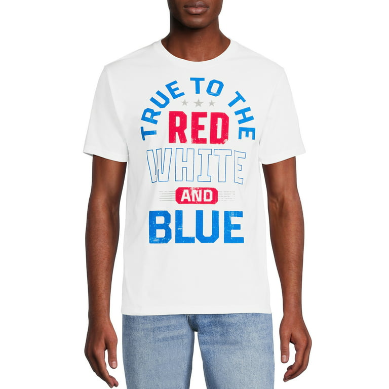 of July Men's & Big Men's True to the Red White and Blue Graphic T- Shirt - Walmart.com
