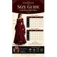 thumbnail image 5 of YOIAVAIOY Renaissance Dress Women Medieval Off Shoulder Peasant Flowy Ruffle Sleeve Maxi Wedding Guest Dresses Wine L, 5 of 6