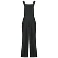 thumbnail image 4 of Lilgiuy Fashion Womens Ethnic Style Solid Cold Shoulder Suspender Cami Pants Jumpsuit Black 10(XL) Winter Fashion 2022, 4 of 5