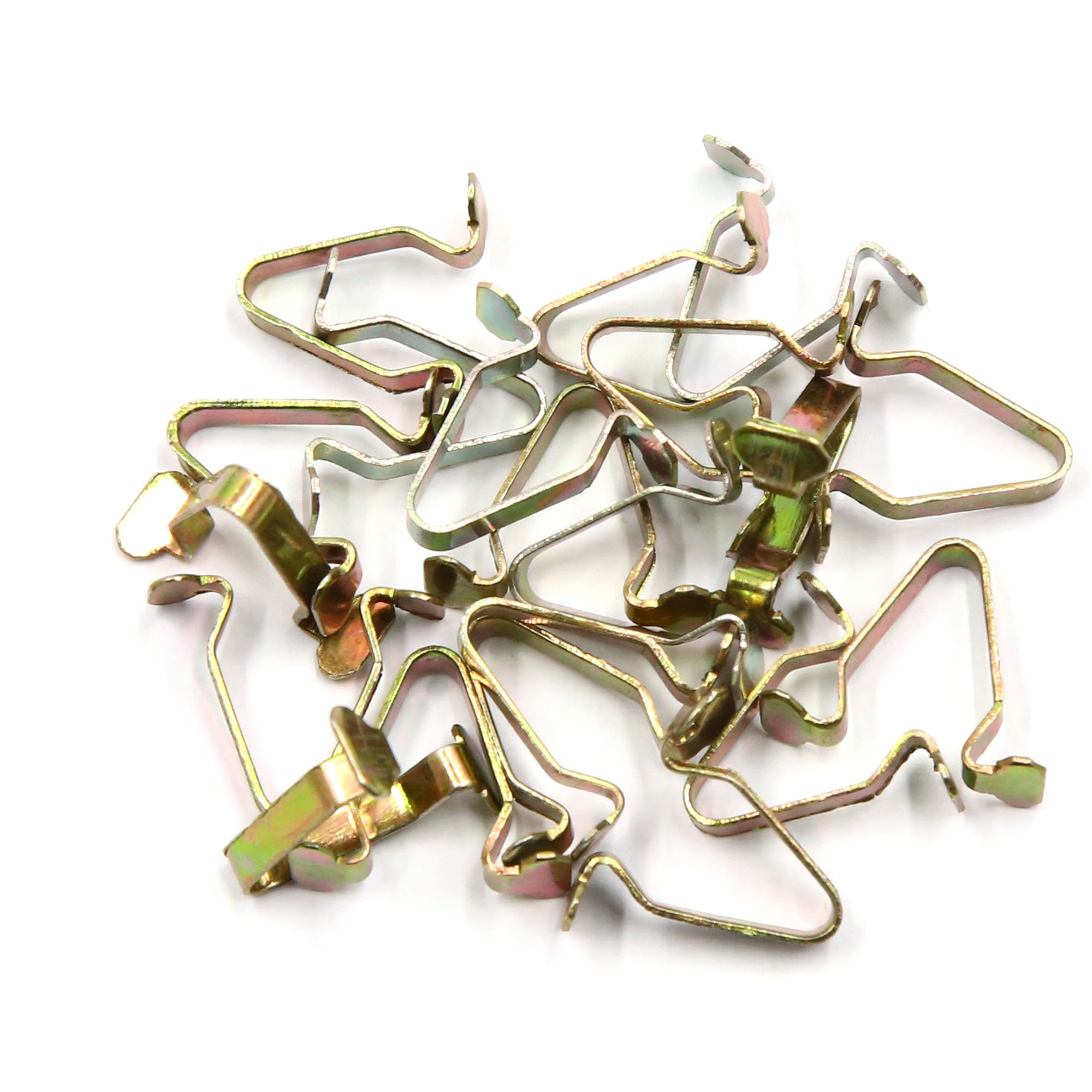 20pcs Metal Retainer Car Auto Console Dashboard  Trim Clip 17mm x 14mm