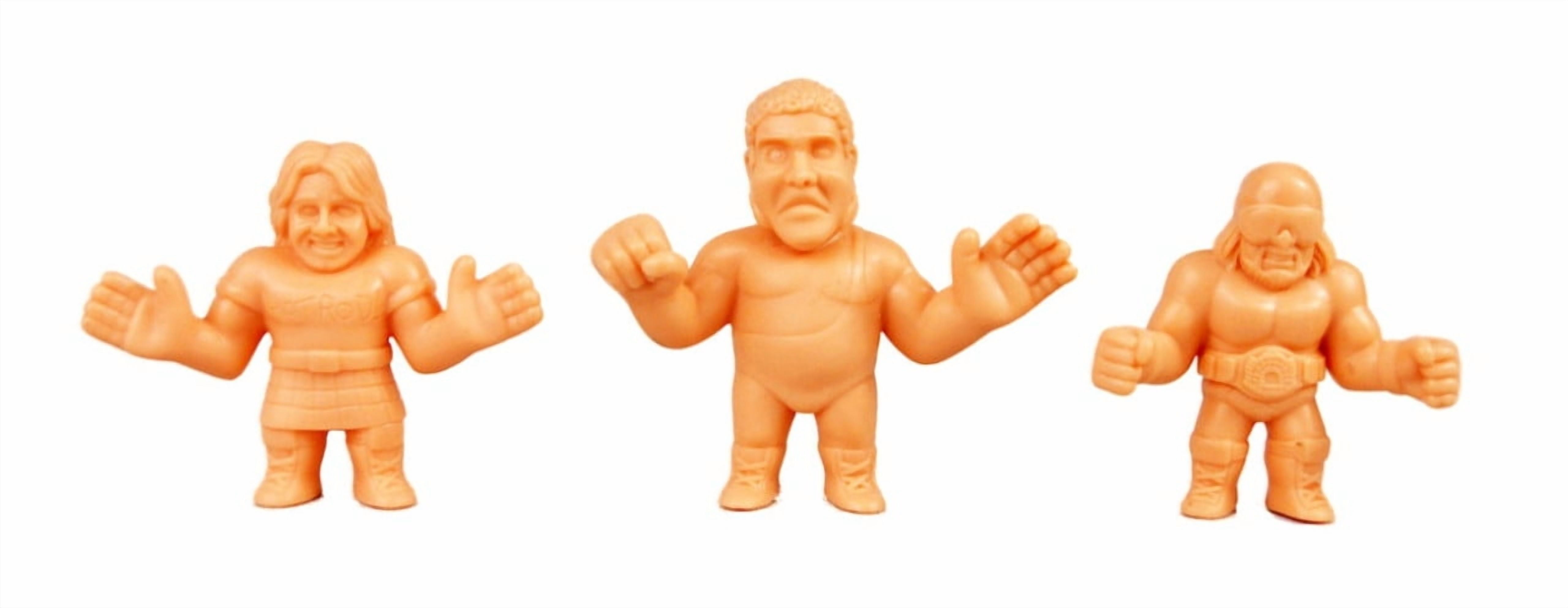 WWE M.U.S.C.L.E 12 Figure Set Andre Giant Iron Sheik Jake Snake Macho Man Junkyard Dog Mean Gene Rowdy Roddy Piper Ultimate Warrior Million Dollar Sgt Slaughter Ric Flair Hacksaw Jim Duggan Muscle Men