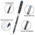 thumbnail image 2 of Shuttle Art RollerBall Pens 25 Pack Blue Fine Point Roller Ball Pens 0.5mm Liquid Ink Pens for Writing Journaling Taking Notes School Office, 2 of 4
