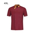 thumbnail image 4 of maskred Soft Texture And Colorfast - Durable Polyester Kitchen Work Apron Suit For Kitchen Working Convenient Breathable Fabric Wine Red 4XL, 4 of 6