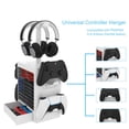 thumbnail image 2 of PS5 Game Organizer, Storage Stand for Nintendo Switch Accessories, Joy-Con Controllers, Pro Controllers, Headsets, Game Cards - White, 2 of 6